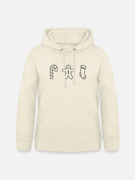 Zuckerstange - Pfefferkuchen - Weihnachtsstrumpf - Frauen Hoodie - Vanille-Milchshake