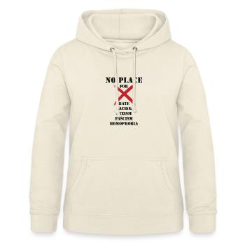Kein Platz für Rassismus - Frauen Hoodie - Vanille-Milchshake - Vorne - AI Model Female 172 light (172cm)