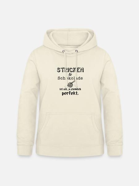 stricken und schokolade - Frauen Hoodie - Vanille-Milchshake