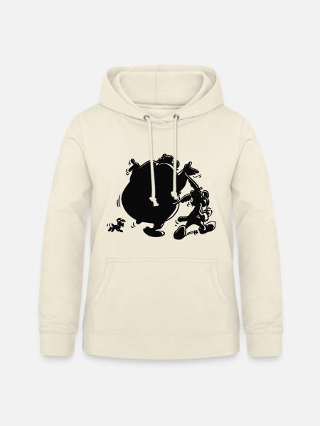 Asterix & Obelix mit Idefix Schatten - Frauen Hoodie - Vanille-Milchshake