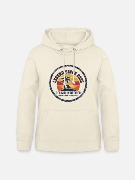Legende seit 2026 – offiziell pensioniert - Frauen Hoodie - Vanille-Milchshake