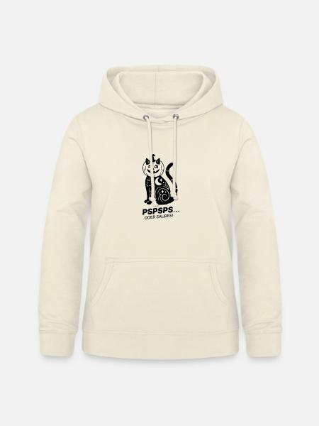 Pspsps oder Saures – Schwarze Katze Halloween - Frauen Hoodie - Vanille-Milchshake
