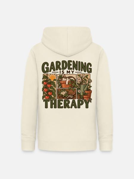 Gardening Is My Therapy - Frauen Hoodie - Vanille-Milchshake