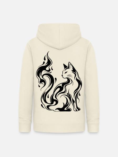 Mystic Flame Cat - Frauen Hoodie - Vanille-Milchshake