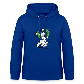 Asterix & Obelix Idefix Mit Lorbeerkranz - Frauen Hoodie - Royalblau - Vorne - AI Model Female 172 light (172cm)