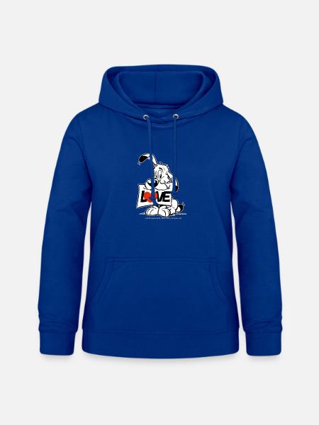 Asterix & Obelix Charakter Idefix - Frauen Hoodie - Royalblau