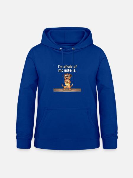 Tapferer Hund gegen Monster - Frauen Hoodie - Royalblau