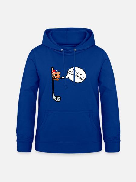 Frohe Weihnachten Golf - Frauen Hoodie - Royalblau