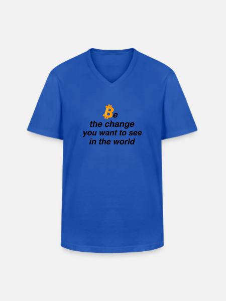 Be the change - Männer-T-Shirt mit V-Ausschnitt - Royalblau