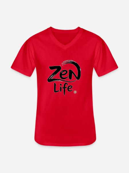 Zen-Leben: Frieden und Gleichgewicht - Männer-T-Shirt mit V-Ausschnitt - Rot