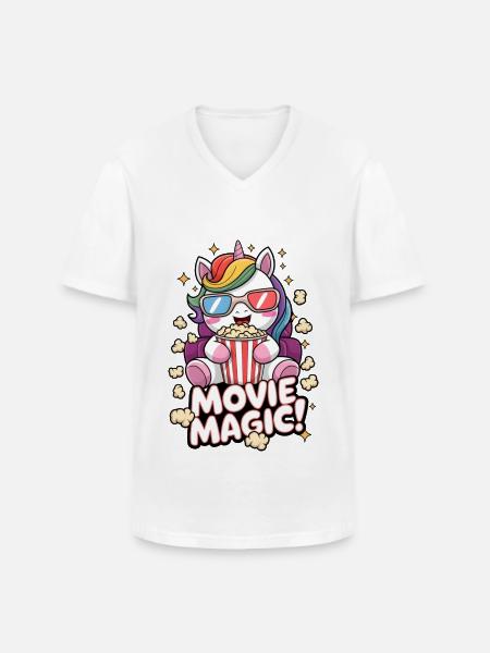 Movie Magic! - Men's V-Neck T-Shirt - white