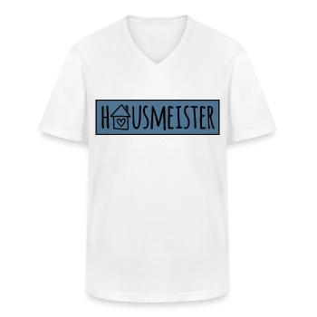Hausmeister - Männer-T-Shirt mit V-Ausschnitt - Weiß - Vorne - AI Model Male 185 light (185cm)