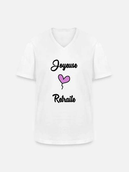 RETIREMENT. RETIREMENT. RETIRED. RETIREMENT - Men's V-Neck T-Shirt - white