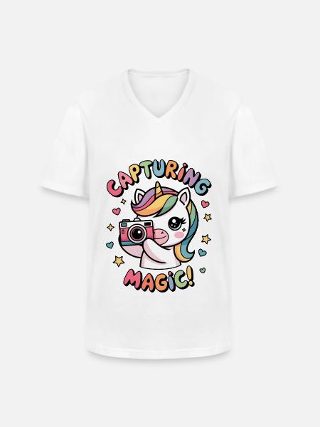 Capturing Magic! - Men's V-Neck T-Shirt - white