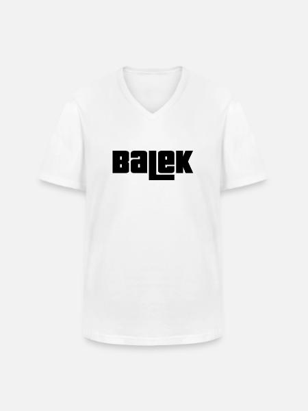 Balek - T-shirt col V Homme - blanc