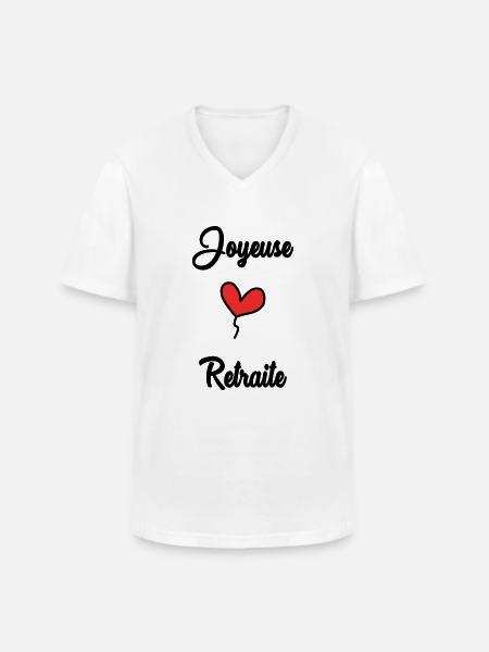 RETIREMENT - Men's V-Neck T-Shirt - white