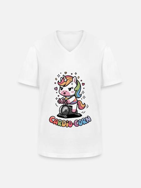 Cardio-maïs - T-shirt col V Homme - blanc