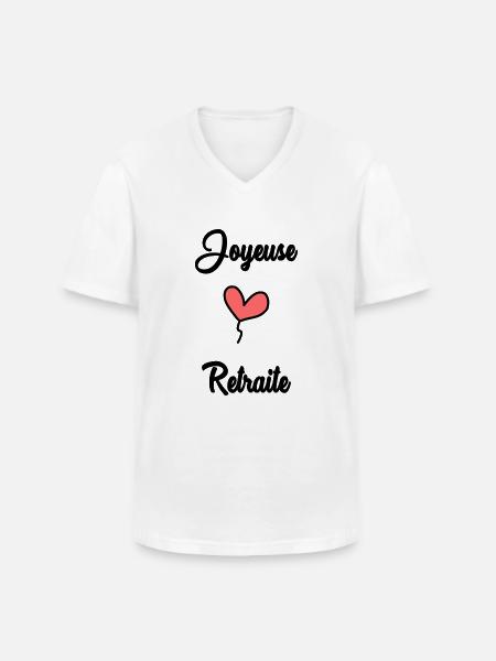RETIREMENT - Men's V-Neck T-Shirt - white