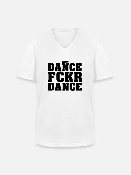 Danse Fckr Danse - T-shirt col V Homme - blanc