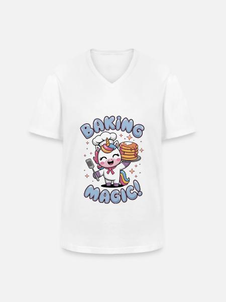 Baking Magic! - Men's V-Neck T-Shirt - white