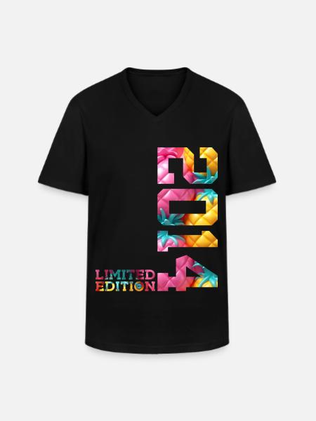 12TH BIRTHDAY LIMITED EDITION 2014 - Men's V-Neck T-Shirt - black