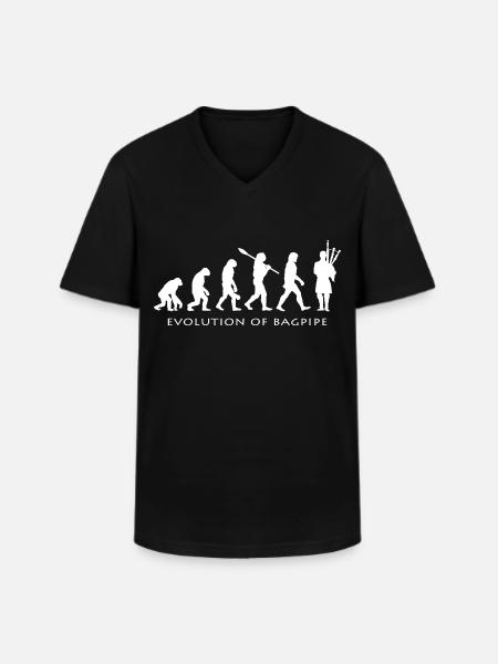 bagpipes - Men's V-Neck T-Shirt - black