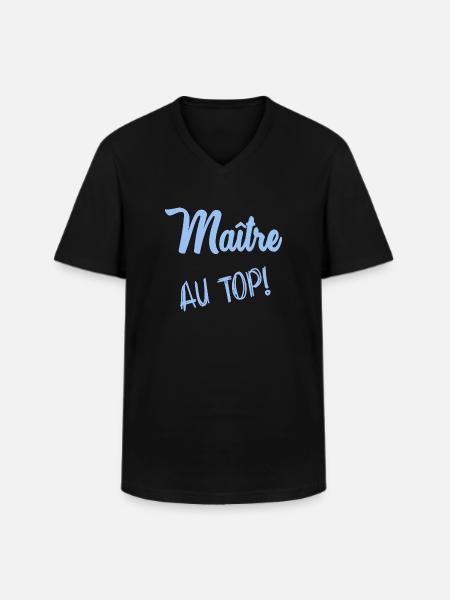 MASTER. MASTER - Men's V-Neck T-Shirt - black