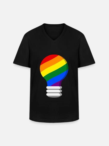 Gay Pride - Men's V-Neck T-Shirt - black