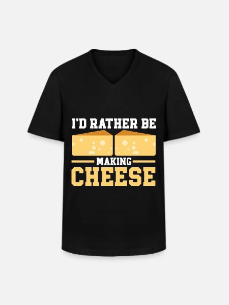 Cheese Making Cheese Lover - Men's V-Neck T-Shirt - black