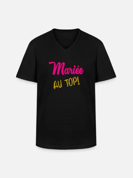 I CAN'T I'M MARRIED - Men's V-Neck T-Shirt - black