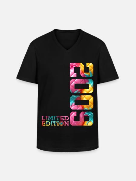 17TH BIRTHDAY LIMITED EDITION 2009 - Men's V-Neck T-Shirt - black