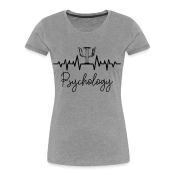 Psychologe - Frauen Premium Bio T-Shirt - Grau meliert - Vorne - Mia (176cm)