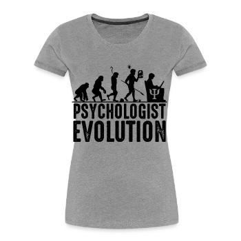 Psychologe - Frauen Premium Bio T-Shirt - Grau meliert - Vorne - Mia (176cm)