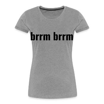 brrm brrm - Women's Premium Organic T-Shirt - heather grey - Front - Mia (176cm)