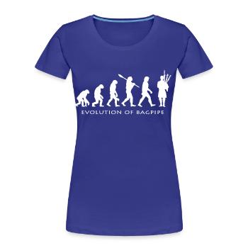 Dudelsack - Frauen Premium Bio T-Shirt - Königsblau - Vorne - Mia (176cm)