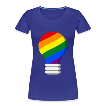 Gay Pride - Frauen Premium Bio T-Shirt - Königsblau - Vorne - Mia (176cm)