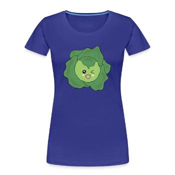 Salat Gemüse Kostüm Fasching Karneval Partnershirt - Frauen Premium Bio T-Shirt - Königsblau - Vorne - Mia (176cm)