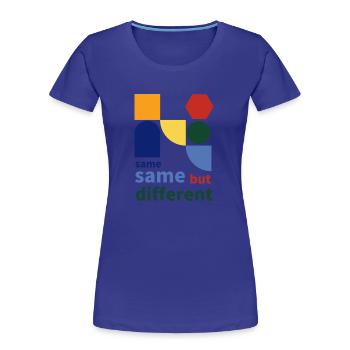 same same but different - Frauen Premium Bio T-Shirt - Königsblau - Vorne - Mia (176cm)