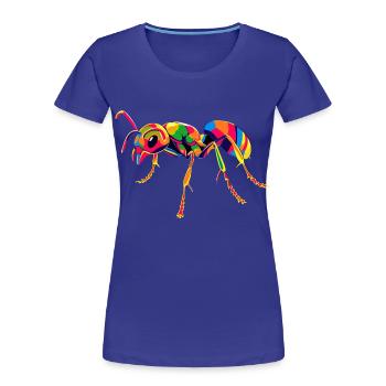 fourmi fourmi de forêt fourmi de feu insecte fourmis mignonnes - T-shirt bio Premium Femme - bleu roi - Devant - Mia (176cm)
