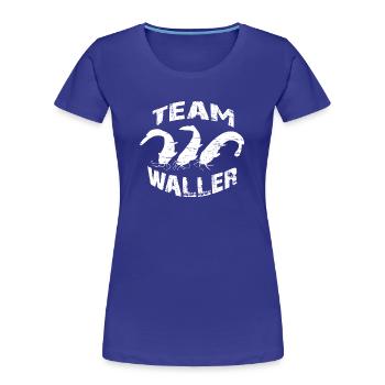 Welsangler - Sportfischer - Frauen Premium Bio T-Shirt - Königsblau - Vorne - Mia (176cm)