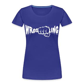 Wrestling - Women's Premium Organic T-Shirt - royal blue - Front - Mia (176cm)