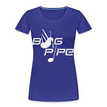 Dudelsack - Frauen Premium Bio T-Shirt - Königsblau - Vorne - Mia (176cm)