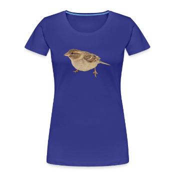 Vogel - Frauen Premium Bio T-Shirt - Königsblau - Vorne - Mia (176cm)