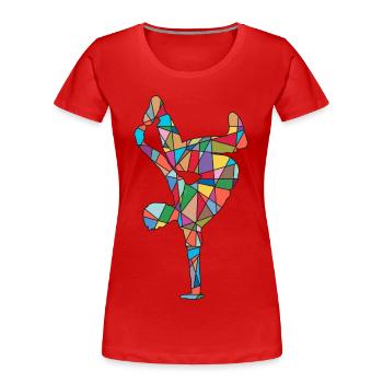 Breakdance Tanz Breakdancer Breakdancer Jungen - Frauen Premium Bio T-Shirt - Rot - Vorne - Mia (176cm)