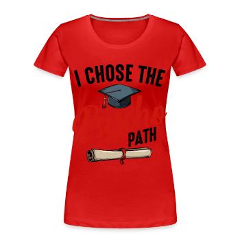 Psychologe - Frauen Premium Bio T-Shirt - Rot - Vorne - Mia (176cm)