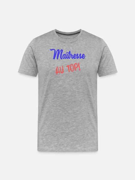 MISTRESS - Men's Premium Organic T-Shirt - heather grey