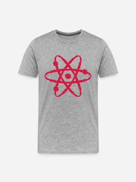 Scientific symbol - Men's Premium Organic T-Shirt - heather grey