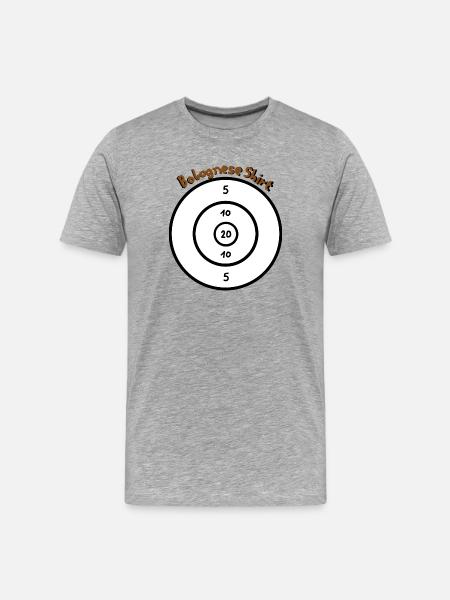Bolognese Shit - Men's Premium Organic T-Shirt - heather grey
