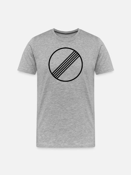 UNLIMITED MOTORWAY GERMANY - Men's Premium Organic T-Shirt - heather grey