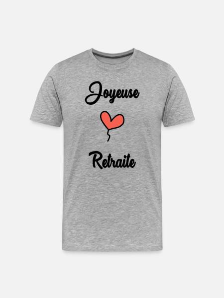 COLLEAGUE. START. RETIREMENT - Men's Premium Organic T-Shirt - heather grey